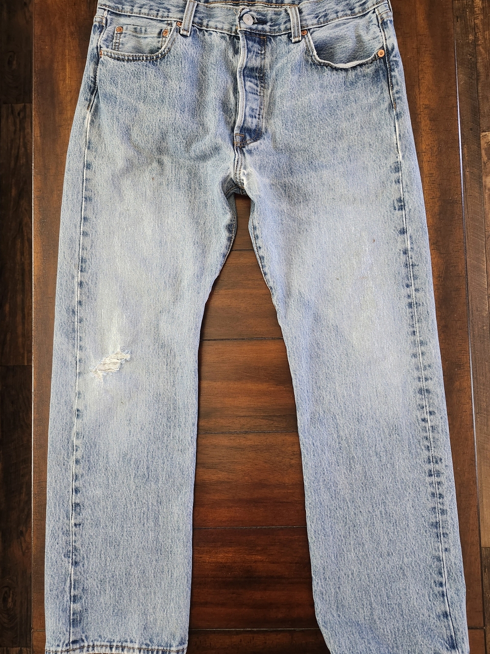 Light Blue Men's Jeans - Classic Straight Fit 34x30
